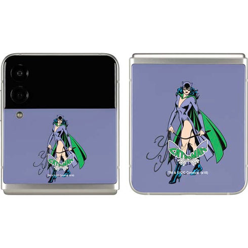 DC Comics Batman Catwoman Classic Art Pose Galaxy Z Flip3 5G Skin